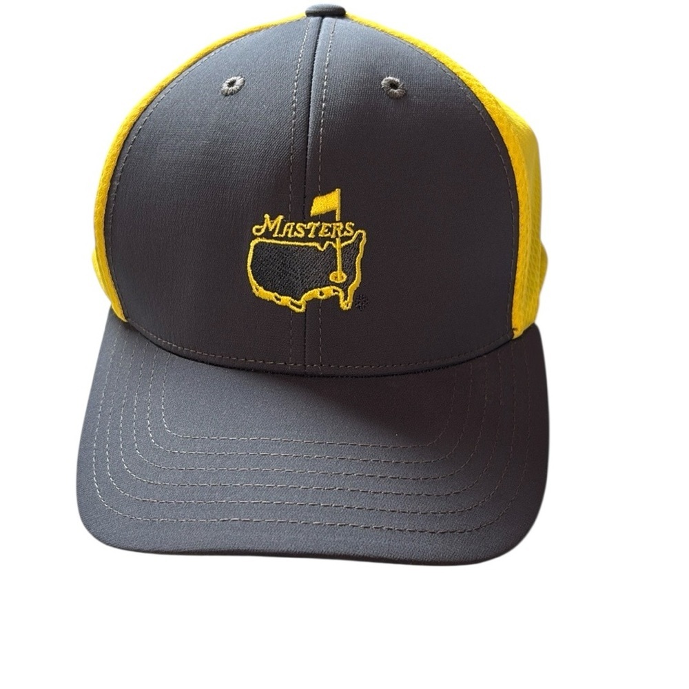 MASTERS (GRAY/YELLOW) PERFORMANCE Golf HAT from AUGUSTA NATIONAL NWT